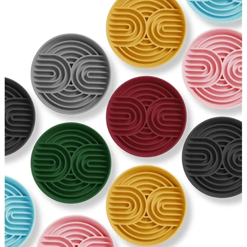 Silicone Slow Feeder Dog Bowl with Suction Cup & Licking Pad Slow Feeder Dog Bowl Babs