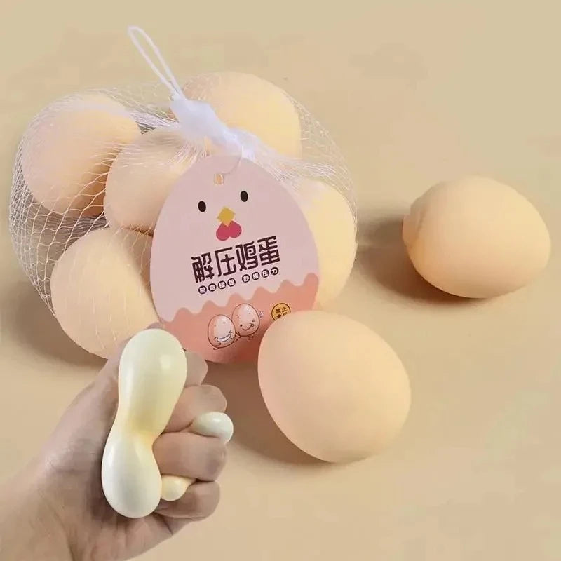 Squishy Egg Squeeze Ball – Funny Prank Novelty Gift Novelty Squeeze Toy Babs