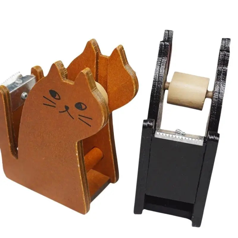 Wooden Animal Tape Dispenser – Squirrel & Whale Desk Design Tape Dispenser Babs