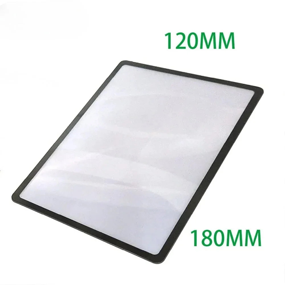 A5 PVC Sheet Magnifier 3x – Portable Flat Reading Magnifier Sheet Magnifier Babs Silver