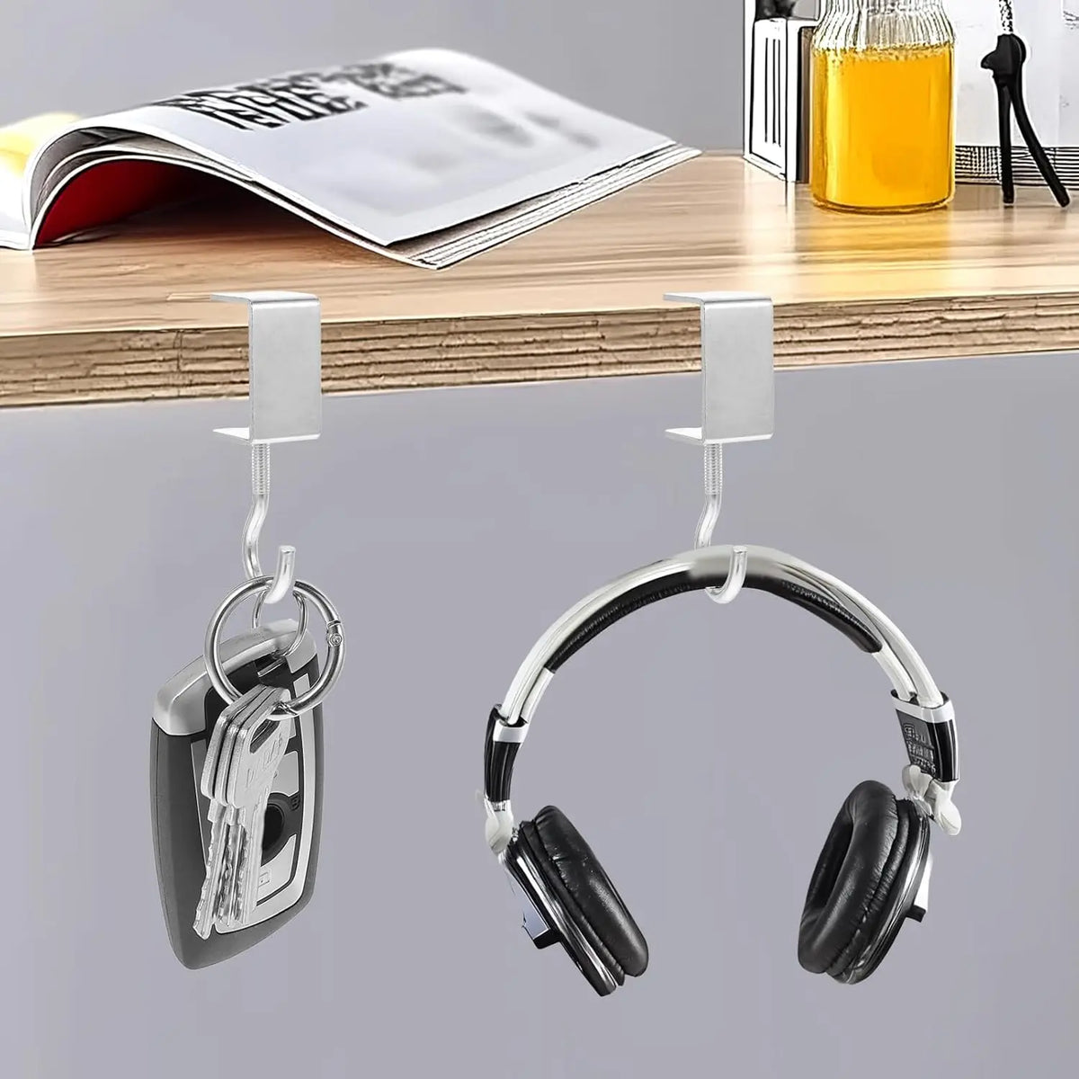 Adjustable Heavy-Duty Desk Hook – No Adhesive Clamp Organizer Desk Clamp Hook Babs