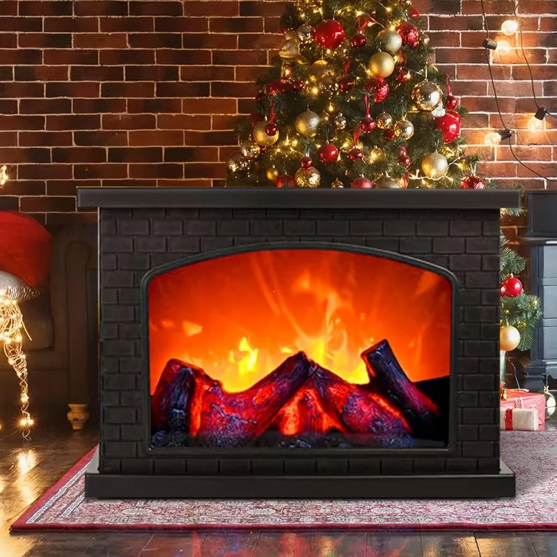 LED Fireplace Lamp Realistic Flame – Battery & USB Tabletop Decor Decorative Flame Lamp Babs
