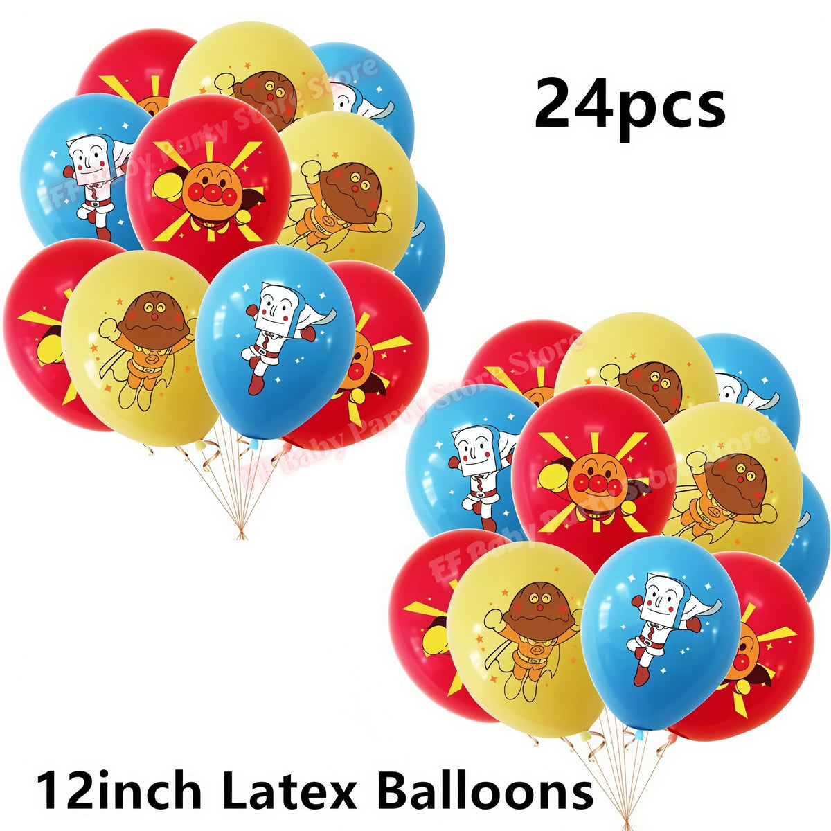 Anime Hero Birthday Party Decoration Set – Balloons, Banner & More