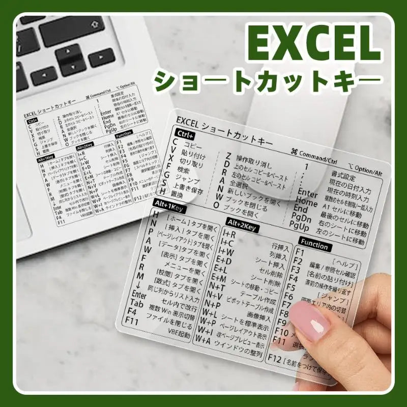 Japanese Excel Shortcut Sticker – Windows Office Cheat Sheet Office Reference Sticker Babs
