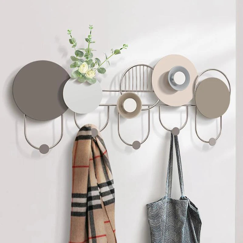 Modern Minimalist Wall Coat Rack – 7-Hook Iron Hanger Wall Coat Rack Babs