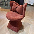 Butterfly Makeup Swivel Stool – Modern Luxury Bedroom Chair Vanity Swivel Stool Babs Orange-Pillow