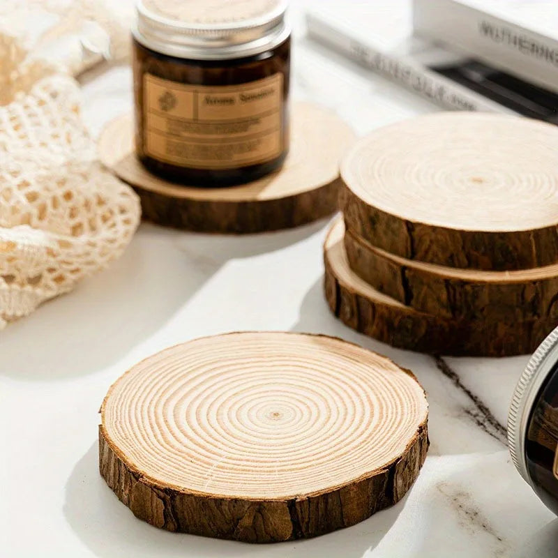 Pine Wood Slices Round Discs with Bark – DIY Crafts & Decor Wood Craft Disc Babs
