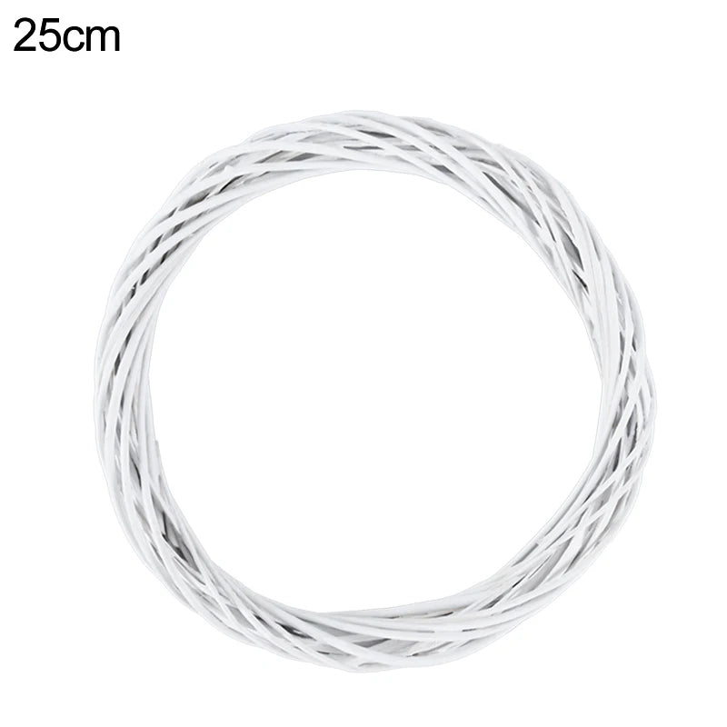 White Rattan Wreath Ring 10–30cm | DIY Easter & Wedding Decor Decorative Wreath Ring Babs 25cm