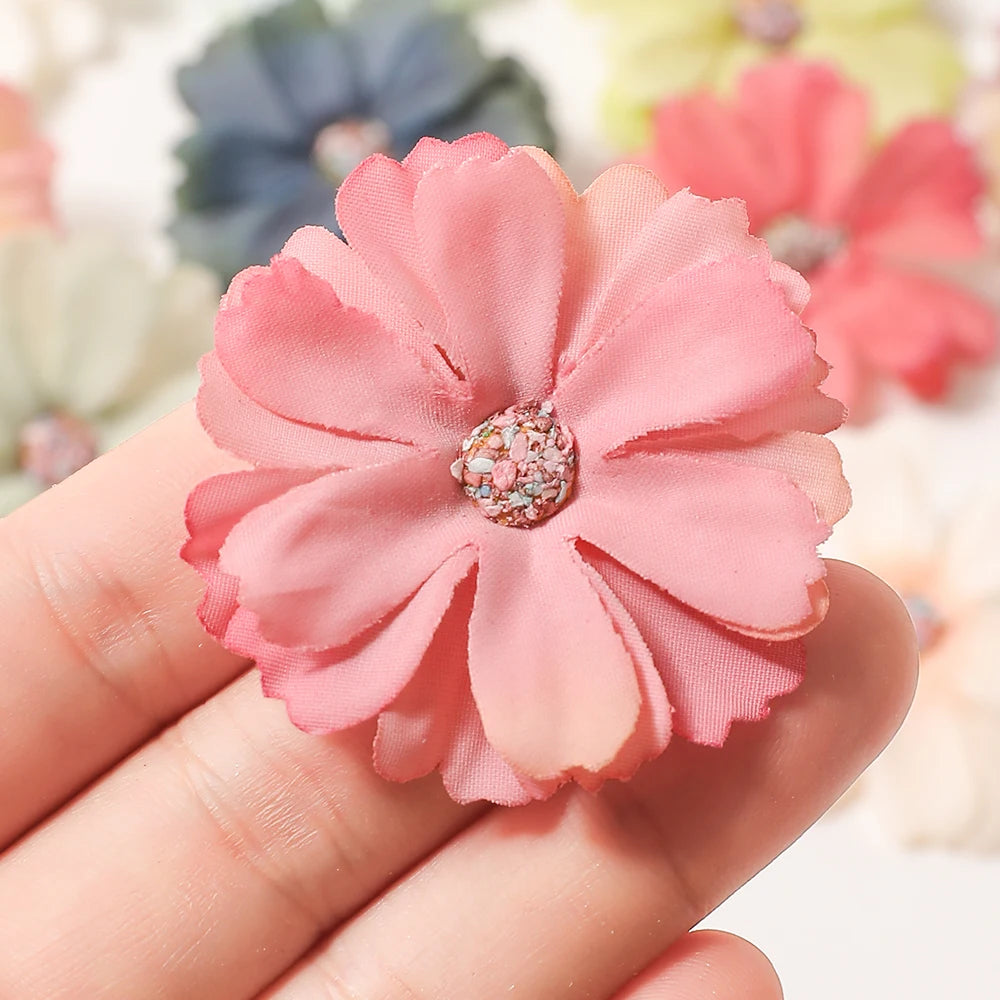 Artificial Silk Daisy Flower Heads 10/20/30Pcs – Wedding Décor Artificial Silk Flowers Babs