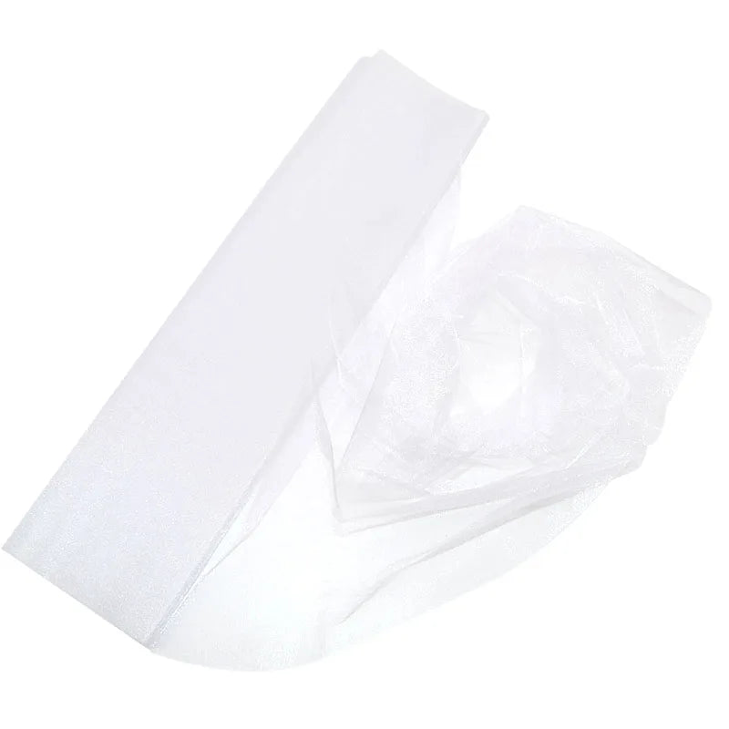 5m Sheer Organza Tulle Fabric Roll – Wedding Chair Sashes Décor Organza Fabric Roll Babs
