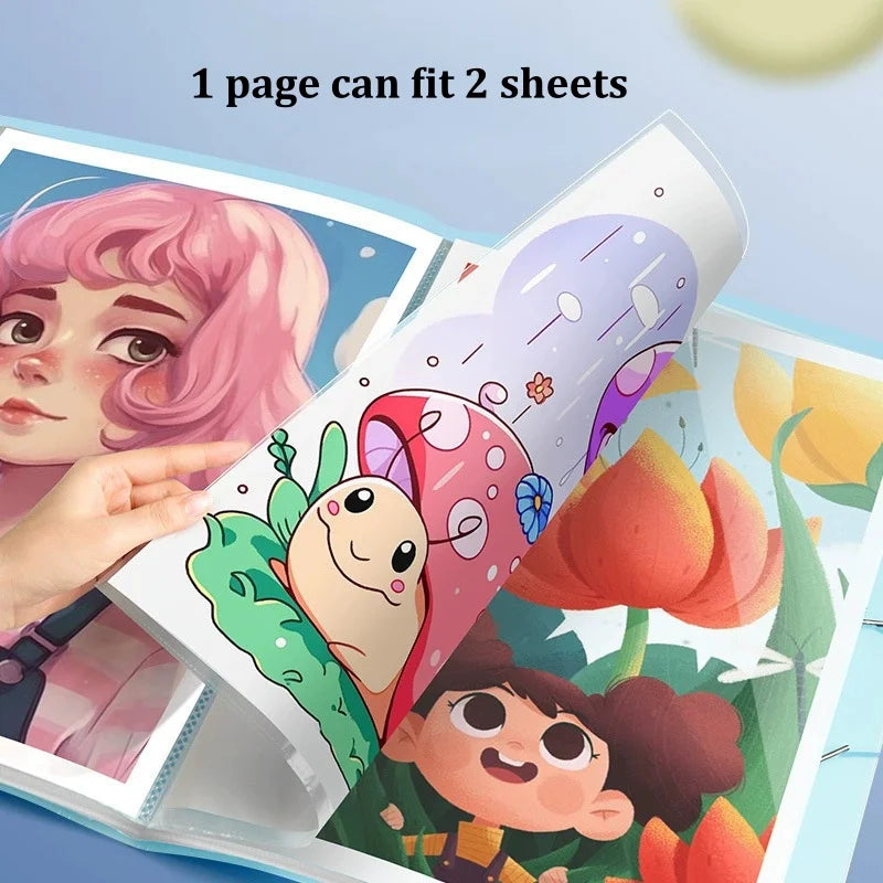 A3 Diamond Painting Storage Book – 30 & 60 Page Clear Folder Art Portfolio Folder Babs