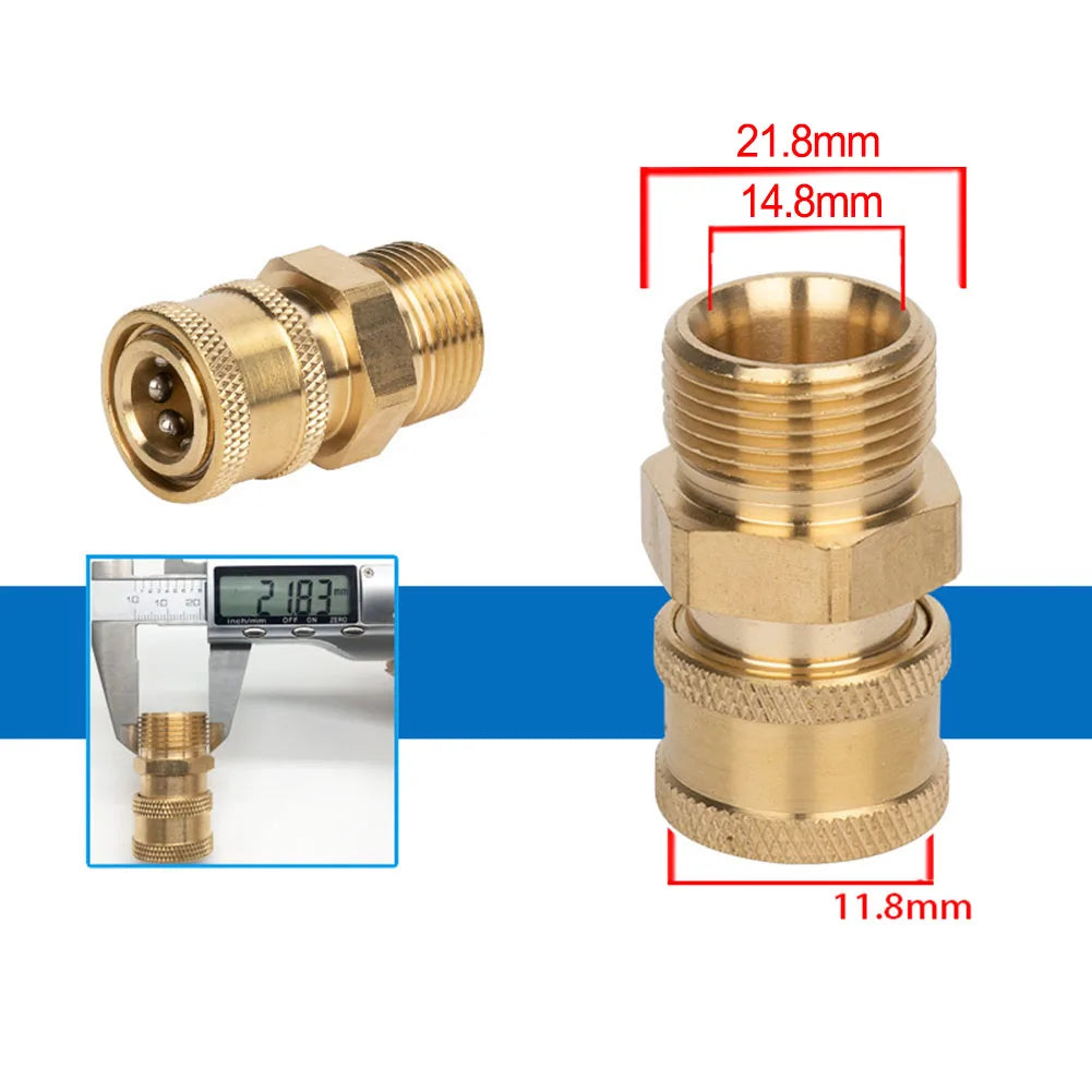 1/4" Quick Release Pressure Washer Connector Coupler Fitting Hose Coupler Fitting Babs 9
