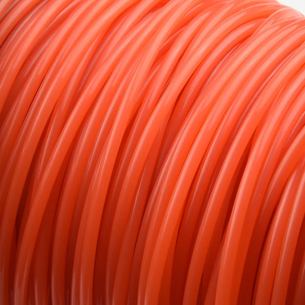 Orange Round Nylon Trimmer Line 2.7mm 50m – Garden Grass Cord Trimmer Line Spool Babs