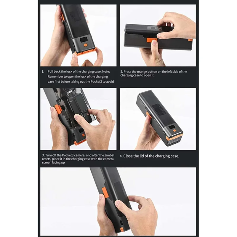 DJI Osmo Pocket 3 Charging Case 9000mAh 20W Fast Charge Camera Charging Case Babs
