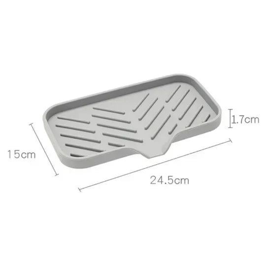 Japanese Silicone Soap Dish with Drainage – Sink Storage Tray Silicone Soap Dish Babs L