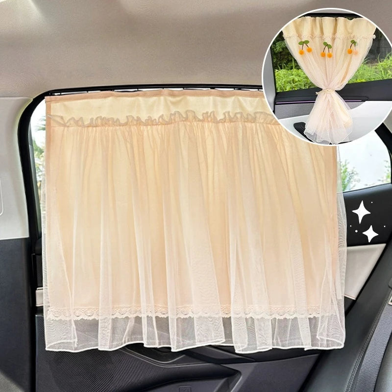 Car Side Window Sun Shade Curtain – UV & Heat Block Car Window Shade Babs