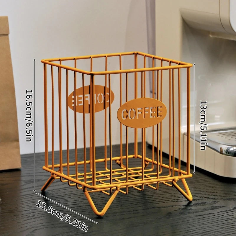 Metal Fruit & Storage Basket – Multifunction Home Organizer Storage Basket Babs Yellow
