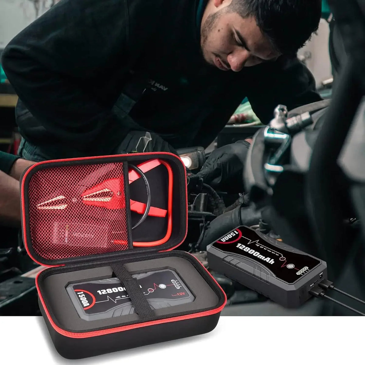 Carrying Case for NEXPOW Jump Starter Q10S T11 – Storage Bag Jump Starter Carrying Case Babs