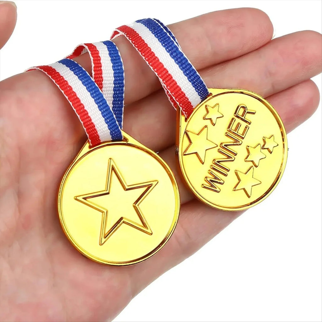 30-Pack Gold Winner Medals for Kids – Party Favors & Awards Kids Award Medals Babs
