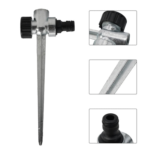 1/2" Zinc Alloy Lawn Sprinkler Spike Base | Garden Hose Mount Sprinkler Spike Base Babs