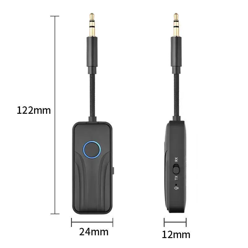 Bluetooth 6.0 Audio Transmitter Receiver – 3.5mm AUX HiFi Bluetooth Audio Adapter Babs one size