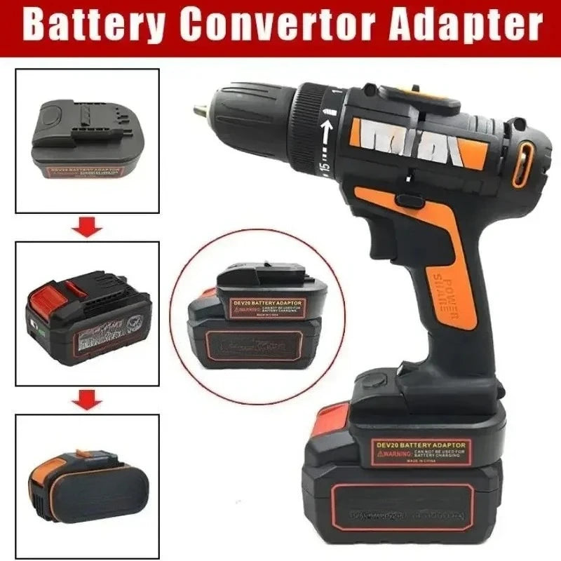 DVB18OWL Battery Adapter – Devon 20V to Worx 20V Tools Battery Converter Adapter Babs
