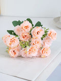 Artificial Silk Carnation Bouquet – Wedding & Home Decor Artificial Flower Bouquet Babs Champagne 1pc