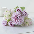 Artificial Silk Rose Bouquet – Wedding & Home Décor Flowers Artificial Silk Flowers Babs Color 4 1 pc