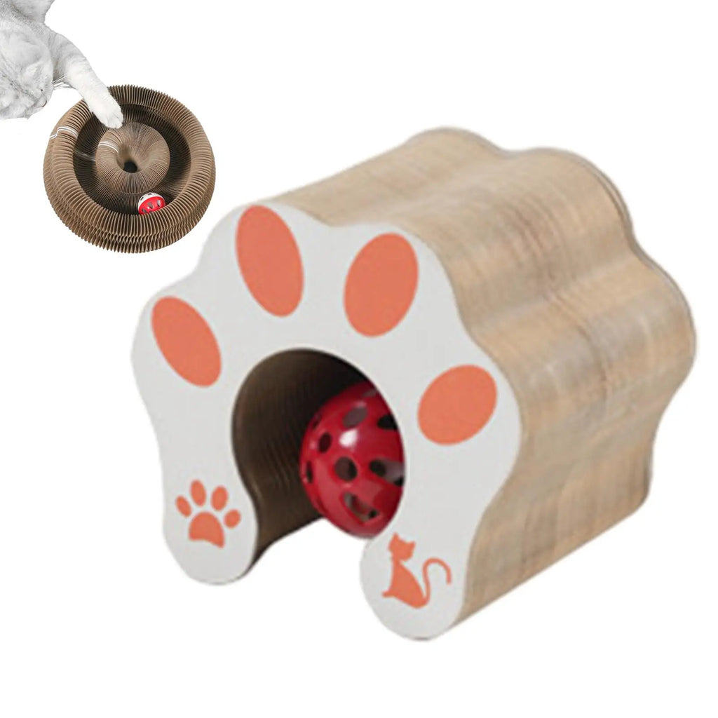 Cat Scratch Organ Board Toy with Ball – Corrugated Scratcher Cat Scratcher Toy Babs