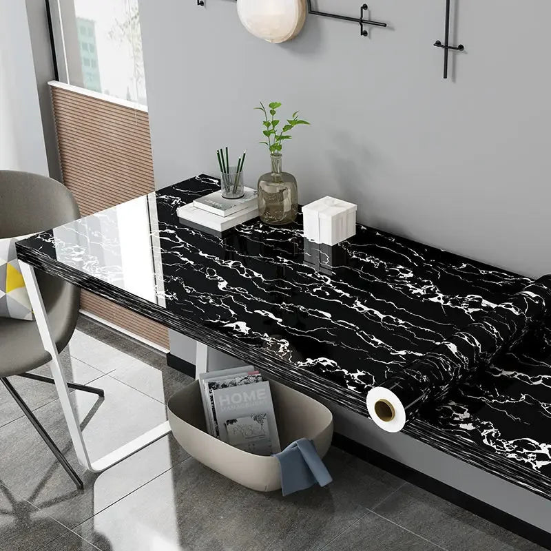 Gray Marble Peel & Stick Wallpaper – Waterproof Vinyl Contact Paper Peel and Stick Wallpaper Babs