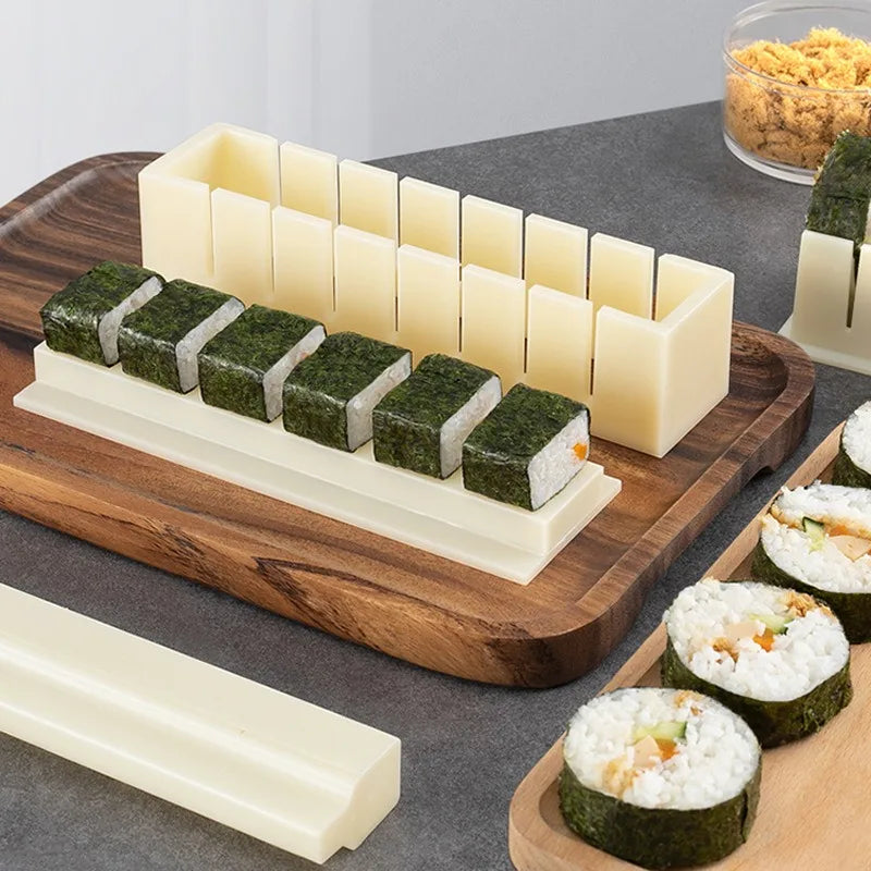 Sushi Maker Mold Set – Round, Square & Heart Onigiri Molds Sushi Mold Set Babs