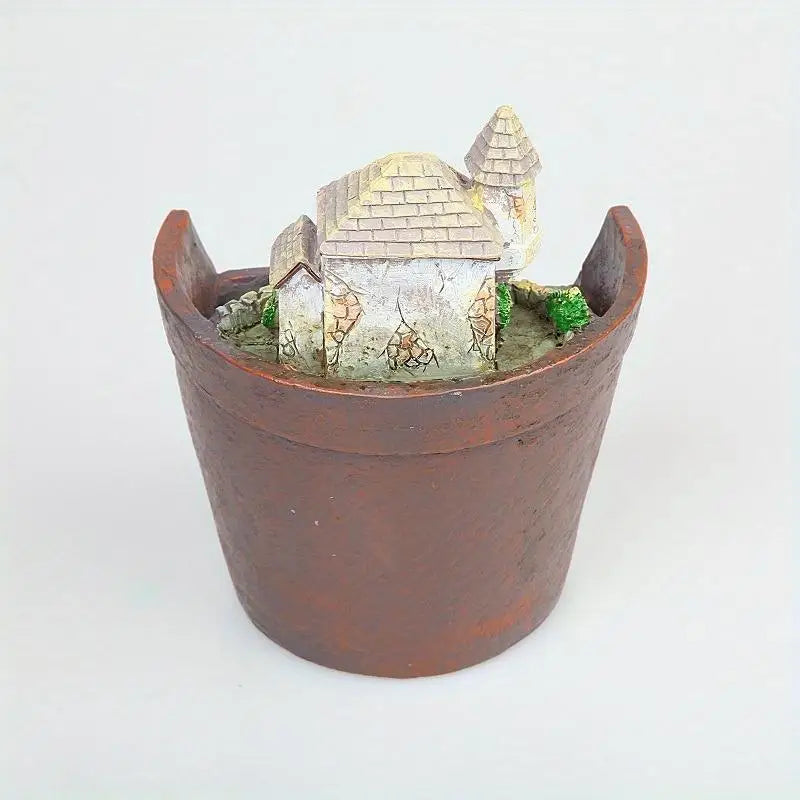 Creative Resin Succulent Planter – City Sky Flowerpot Décor Decorative Planter Babs