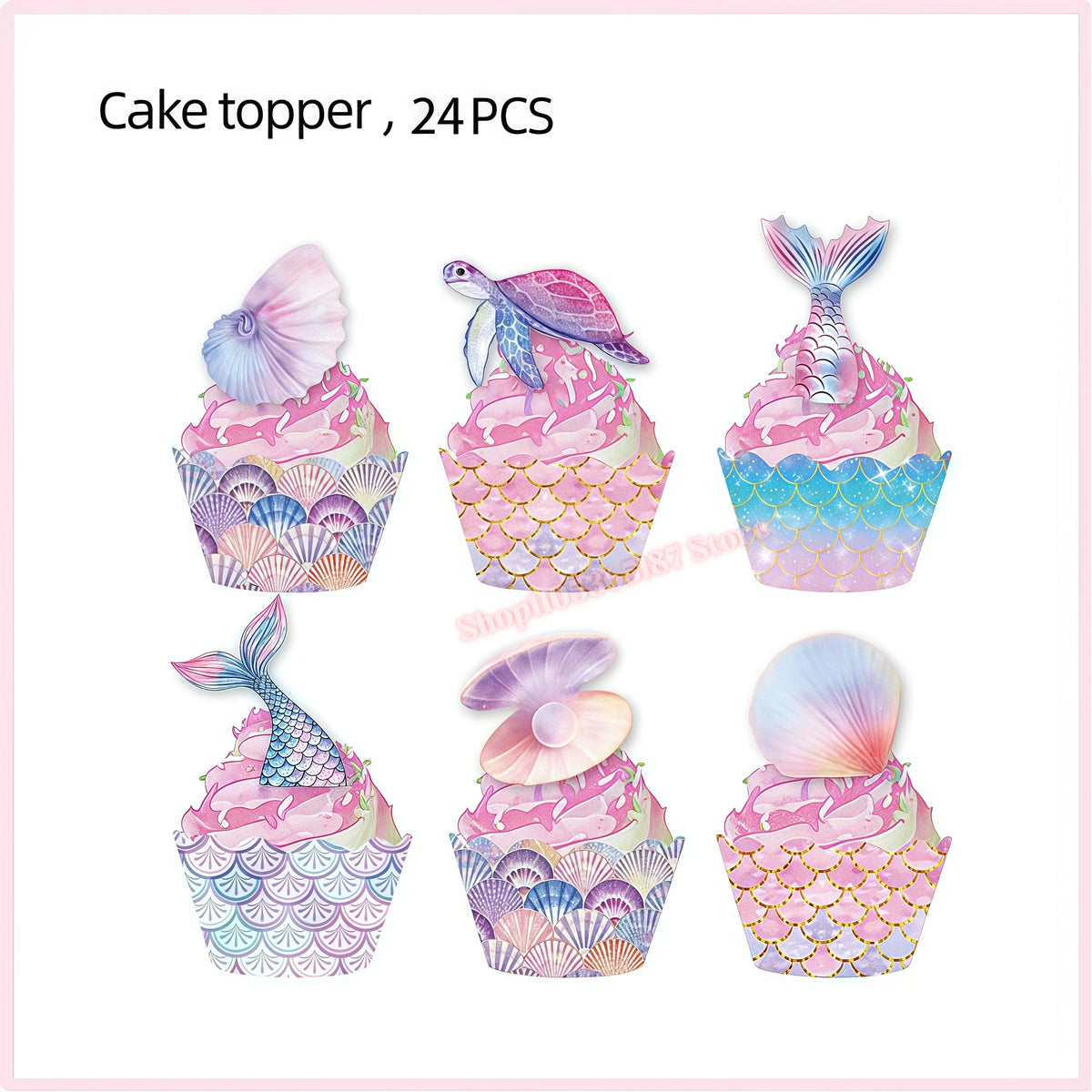 Mermaid Birthday Party Decorations Set – Plates, Cups & More