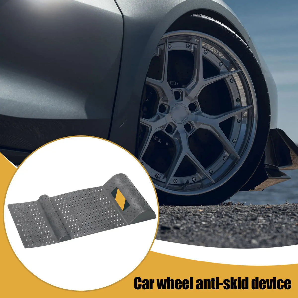 Garage Wheel Stopper Parking Mat – Tire Guide & Barrier Pad Garage Parking Stopper Babs