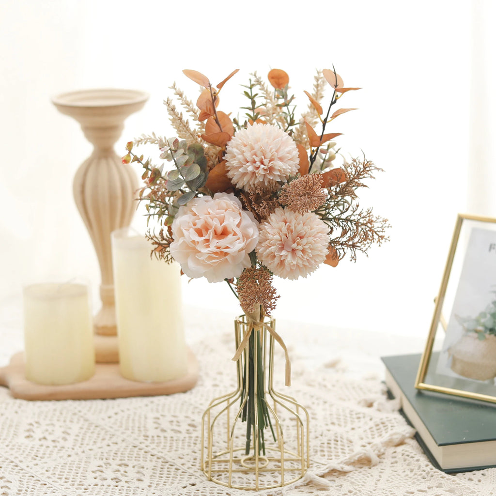 Silk Artificial Peony Dahlia Flowers – Wedding & Home Decor Artificial Silk Flowers Babs