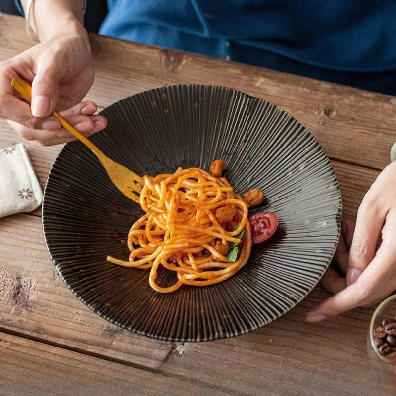 Modern Japanese Ceramic Round Plate – Decorative Storage Tray Ceramic Decorative Plate Babs