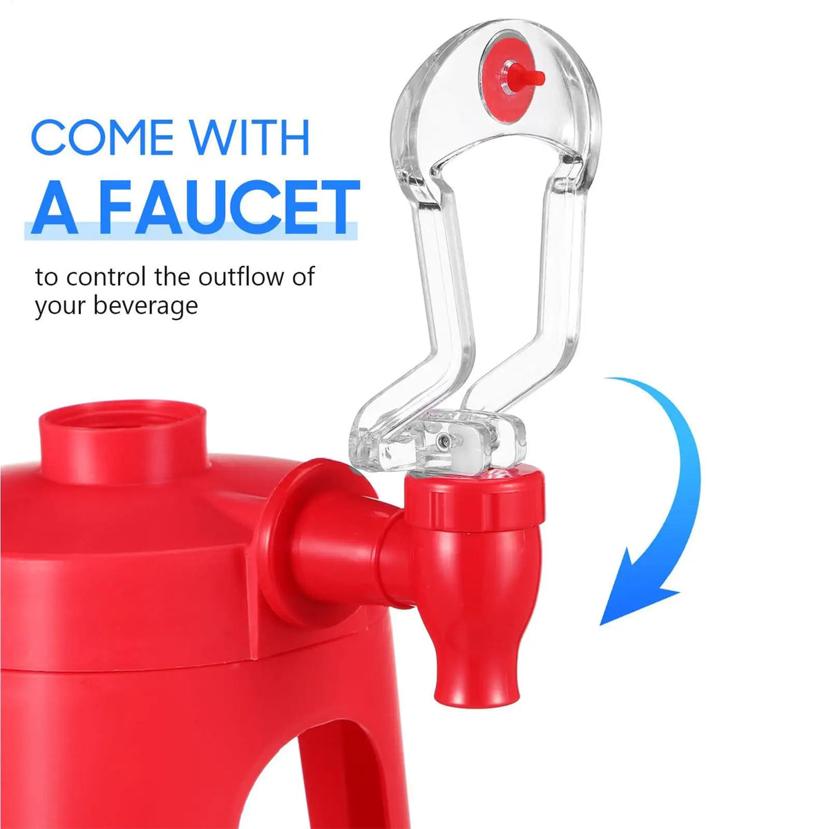 Inverted Hand Pump Drink Dispenser for Soda & Cola Beverage Dispenser Babs