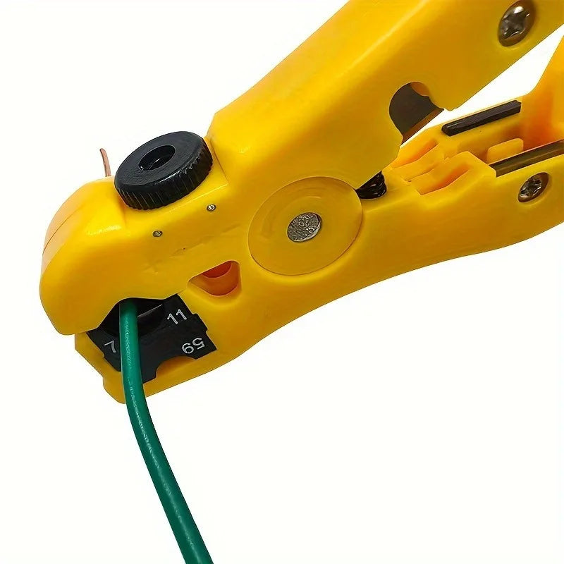 Coaxial Cable Stripper & Cutter – RG59 RG6 RG11 UTP/STP Cable Stripper Tool Babs
