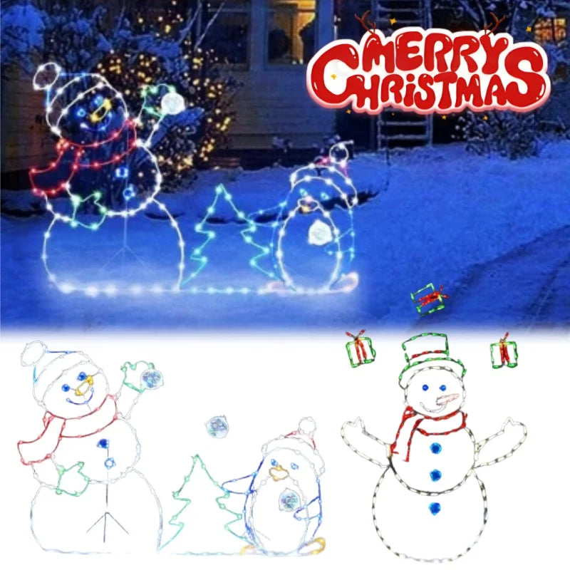 Christmas Snowman LED Yard Stake – Outdoor Garden Decoration LED Yard Stake Babs