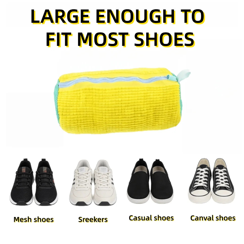 Shoe Washing Bag with Brush – Machine Wash Shoe Protector Shoe Laundry Bag Babs