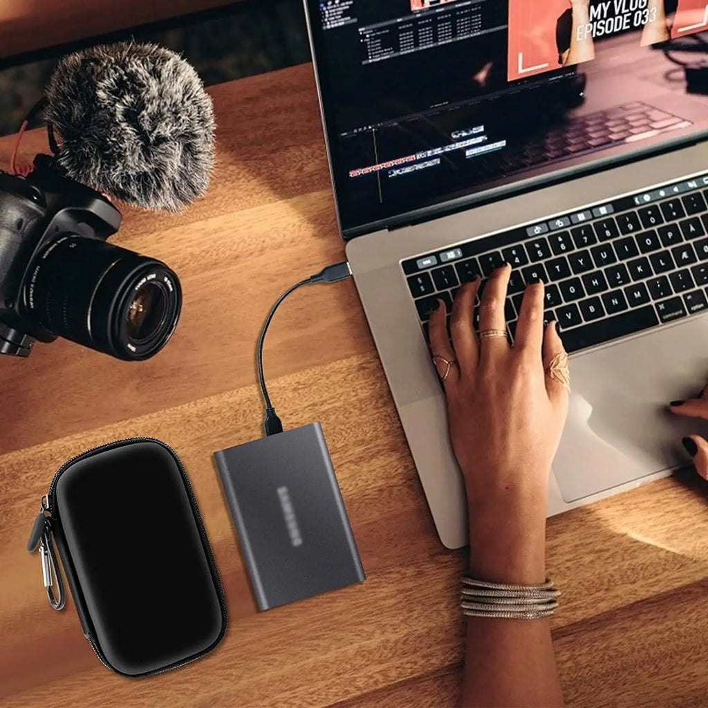 Shockproof SSD Case & Travel Bag for USB 3.2 Portable Drives SSD Carrying Case Babs