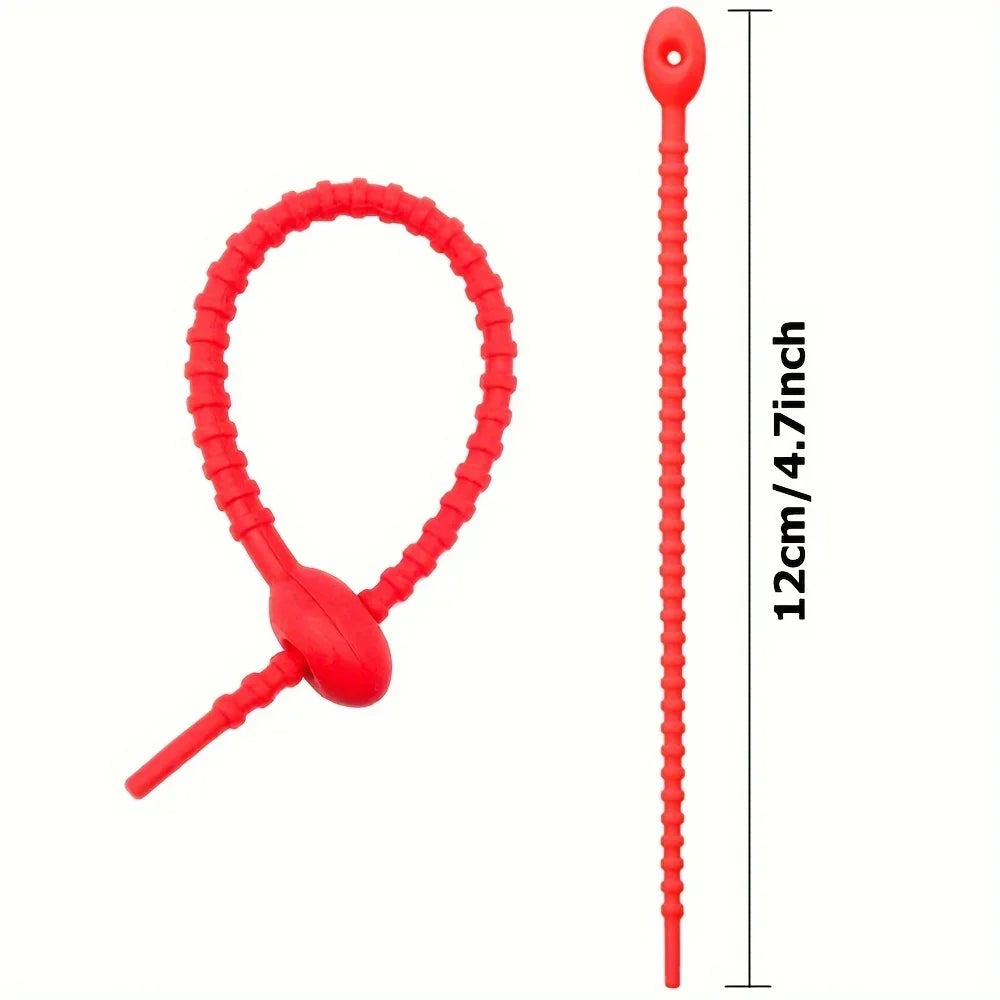 Reusable Silicone Cable Ties – Wire Organizer 10/30/60 Pack Cable Organizer Ties Babs