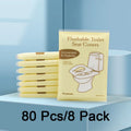 10-Pack Disposable Toilet Seat Covers – Flushable & Travel-Ready Disposable Toilet Cover Babs 80pcs