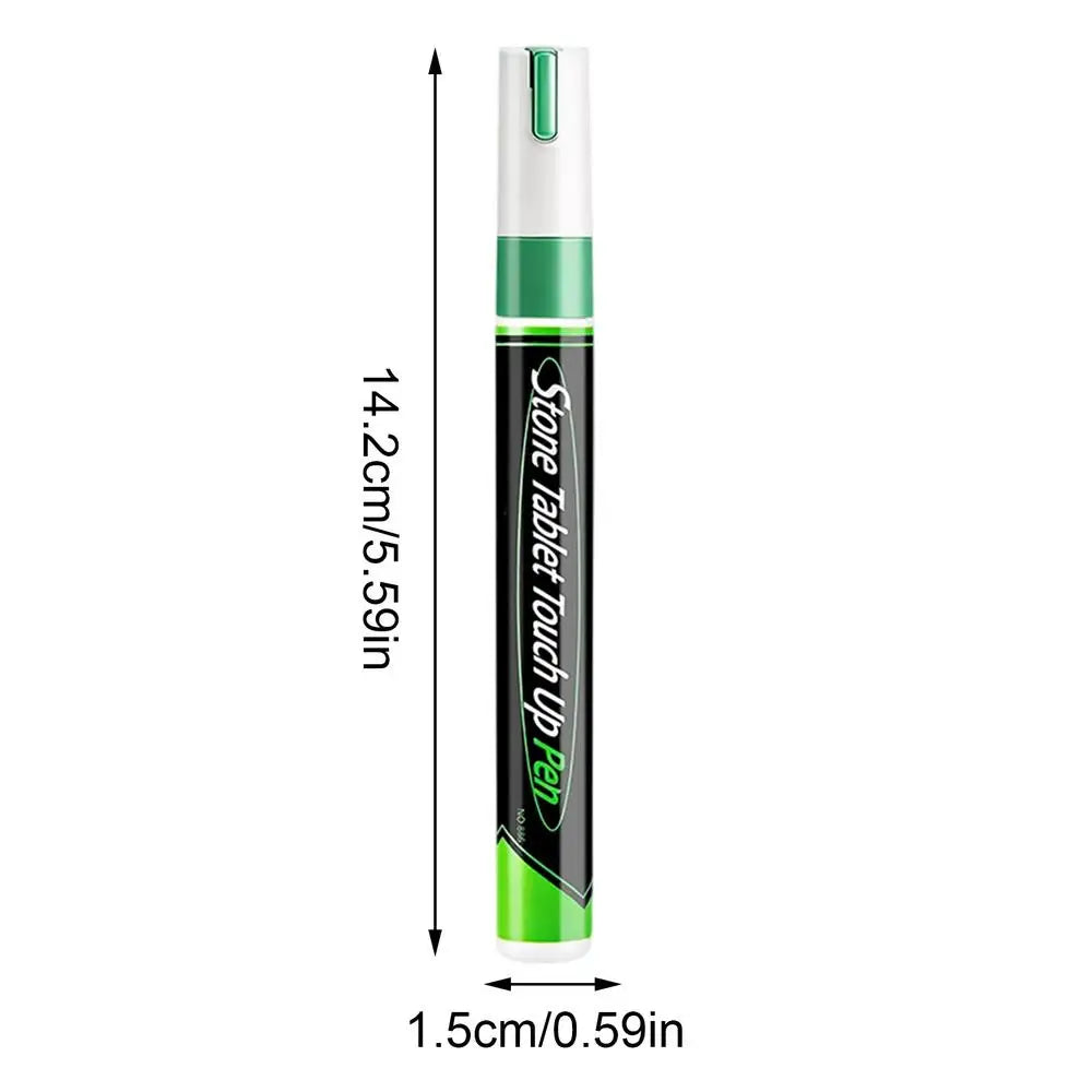 Weatherproof Touch-Up Paint Pen – Stone, Granite & Metal Paint Marker Pen Babs Green 1pcs