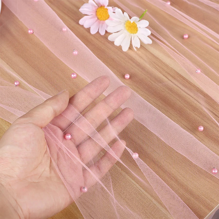 Pearl Tulle Table Runner 80×300cm – Wedding & Party Décor Table Runner Babs
