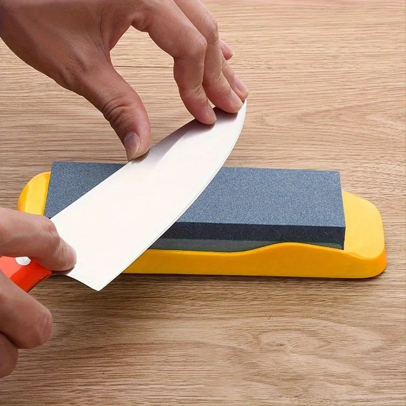 Double-Sided Diamond Sharpening Stone – Non-Slip Base Diamond Sharpening Stone Babs