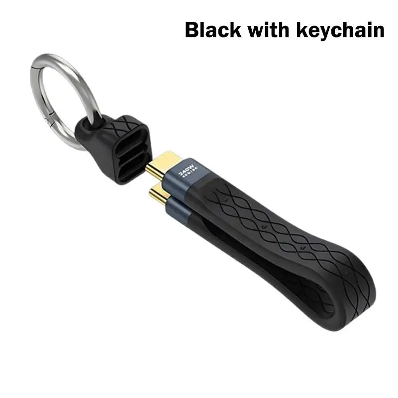 USB4 40Gbps Type-C Cable – PD 240W & 8K Video Keychain USB4 Type-C Cable Babs A4 with keychain