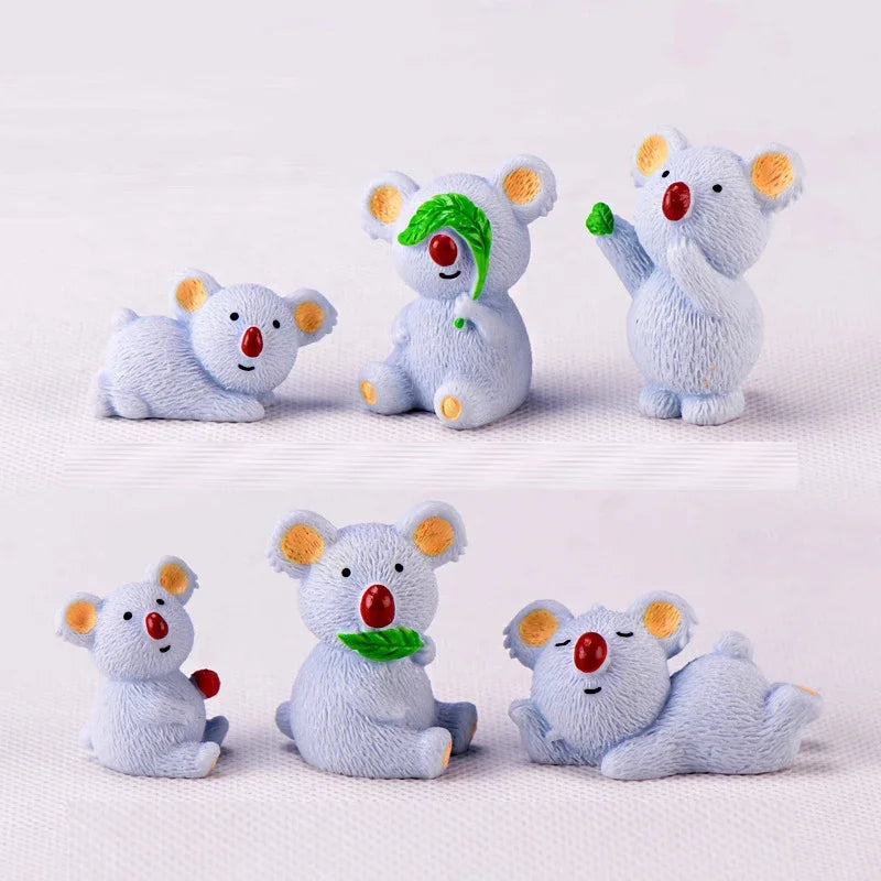 Resin Koala Bear Fairy Garden Miniatures – DIY Crafts & Décor Resin Garden Figurine Babs