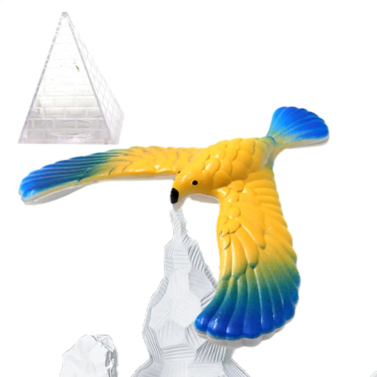 Balancing Eagle Gravity Toy with Pyramid Stand | Desk Decor Novelty Gravity Toy Babs