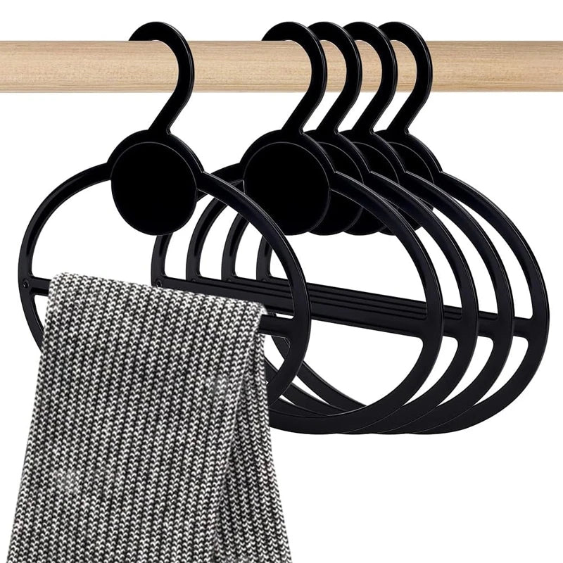 10-Pack Oval Scarf Hanger – Tie, Belt & Headband Organizer Closet Accessory Hanger Babs